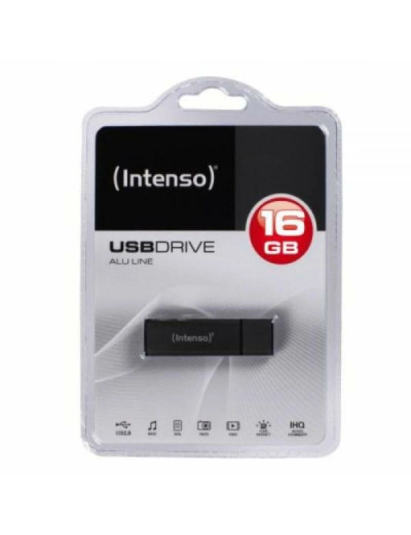 imagem de Memória USB INTENSO ALU LINE 16 GB Antracite 16 GB Memória USB2