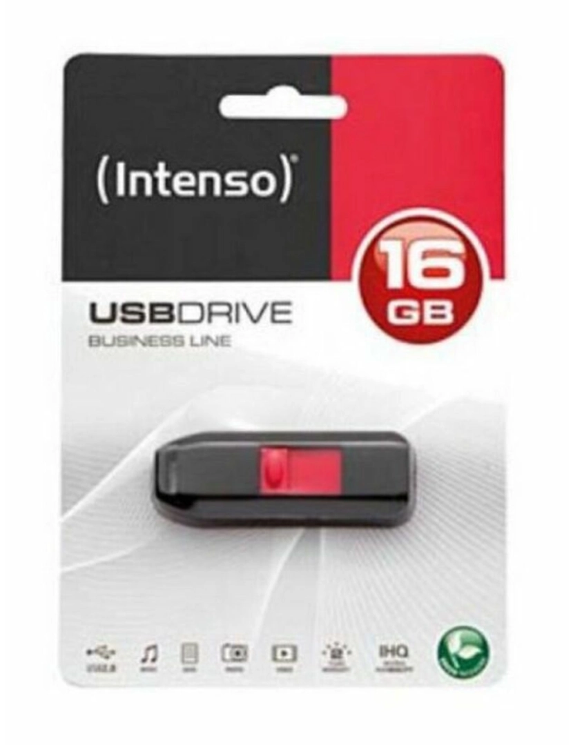 Intenso - Memória USB INTENSO Business Line 16 GB Preto 16 GB Memória USB