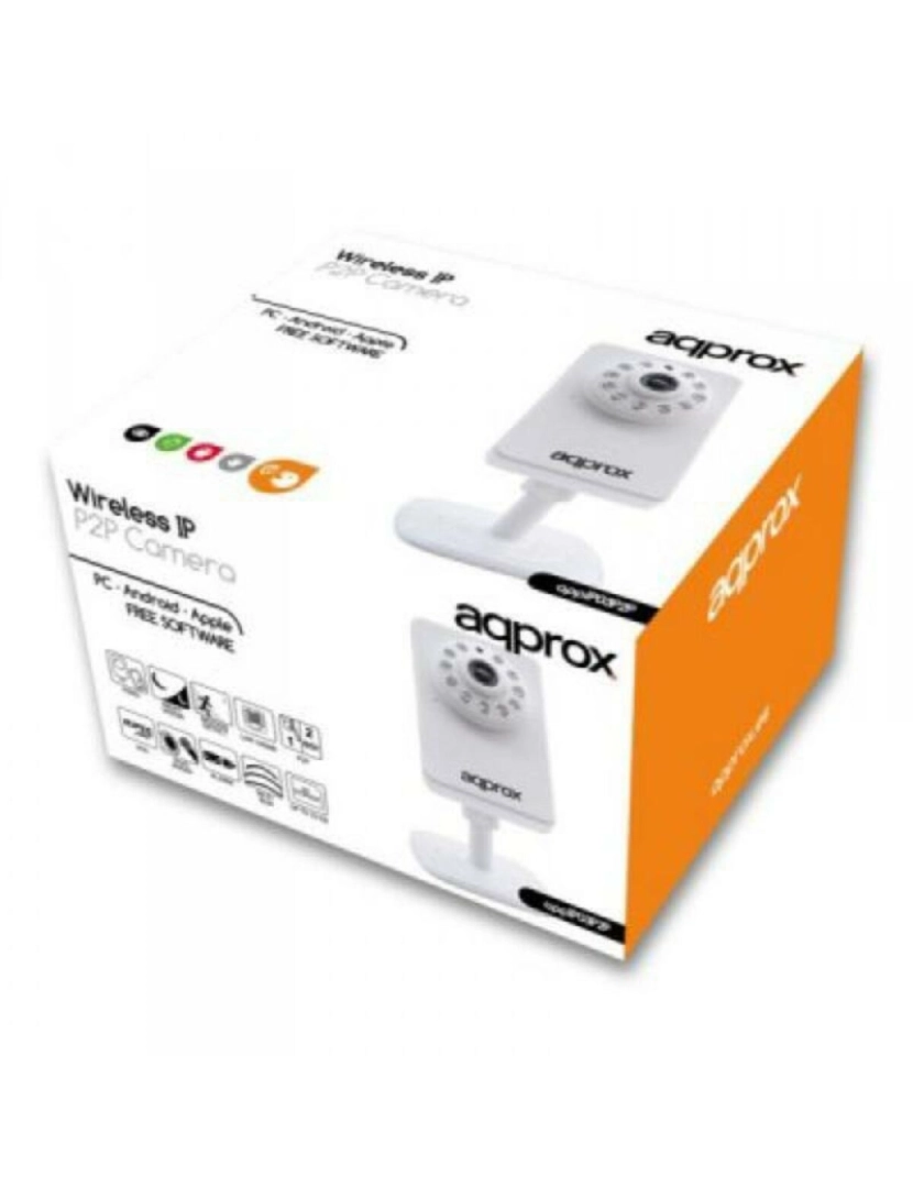 imagem de Câmara IP approx! APPIP03P2P VGA IR P2P micro SD Wifi Branco4