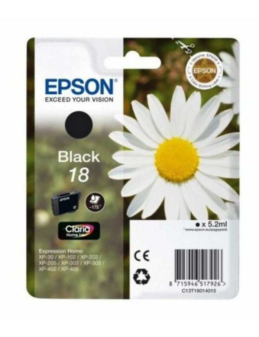 Epson - Tinteiro de Tinta Original Epson T1801 Preto