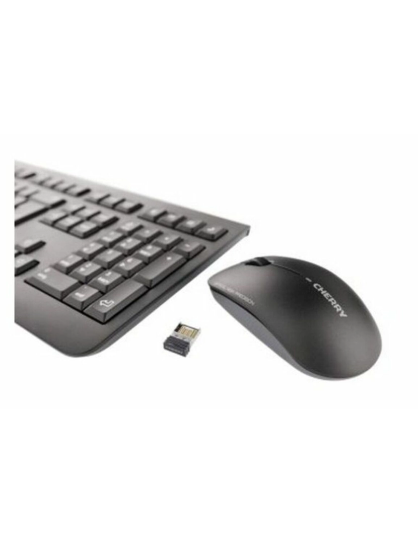 imagem de Teclado e Rato sem Fios Cherry JD-0700ES Preto2