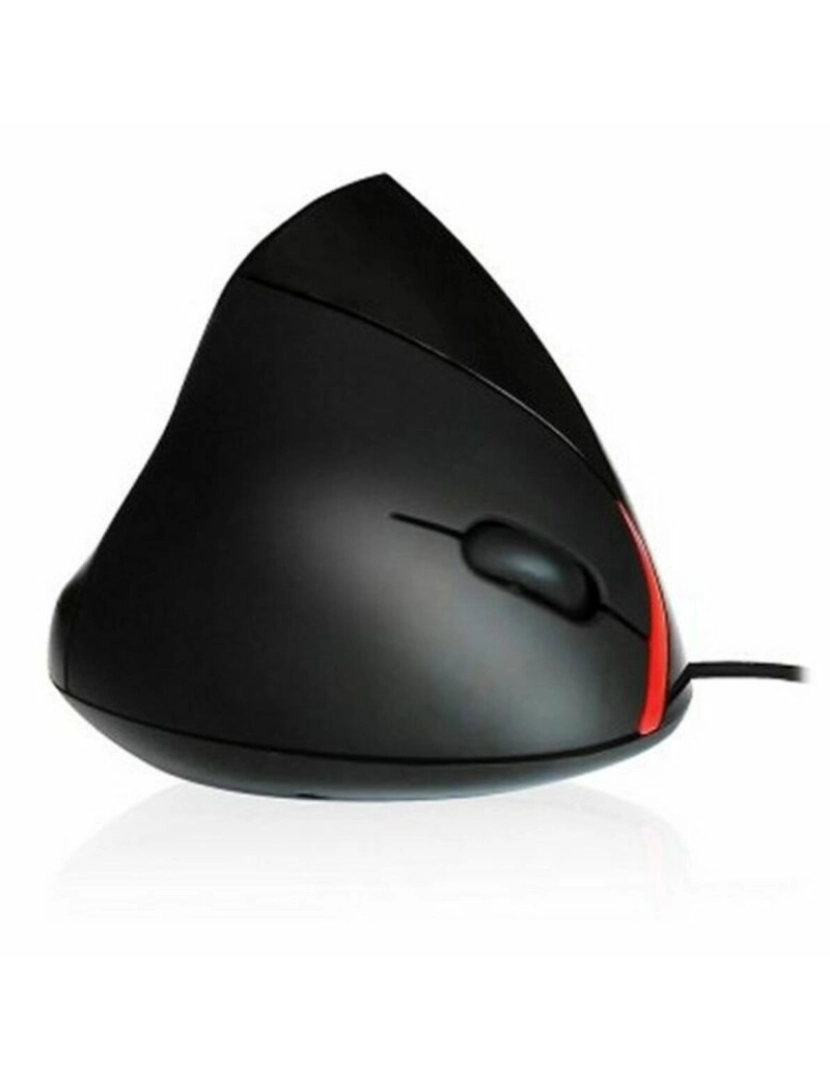 imagem de Rato Ergonómico Ótico Ewent EW3156 1000 dpi USB Preto Vermelho/Preto2