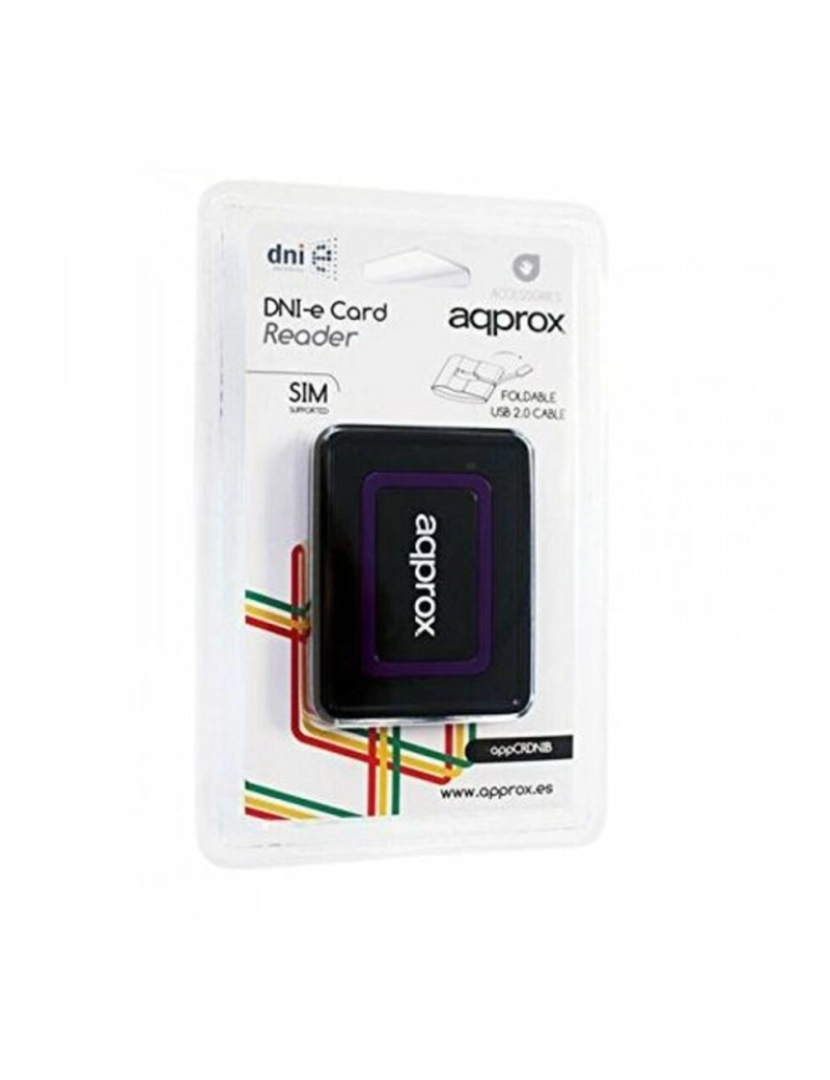 imagem de Leitor para DNI eletrónico approx! APPCRDNIB USB 2.0 Preto5