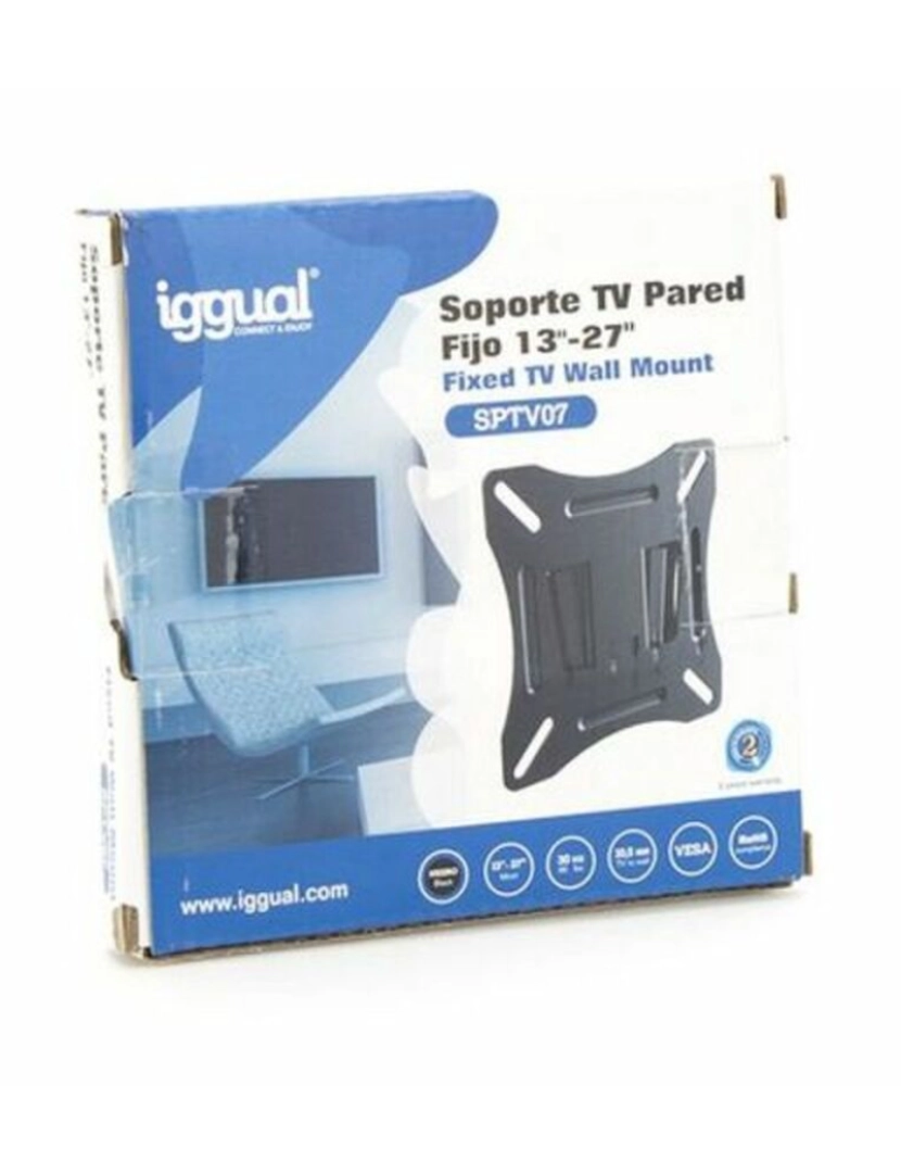 imagem de Suporte TV Fixo iggual SPTV07 IGG314616 13"-27" Preto2