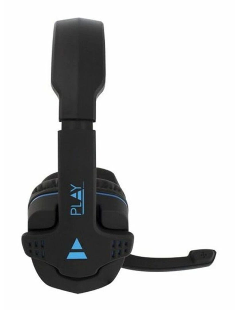 imagem de Auriculares com microfone para Vídeojogos Ewent PL3320 Preto Azul2