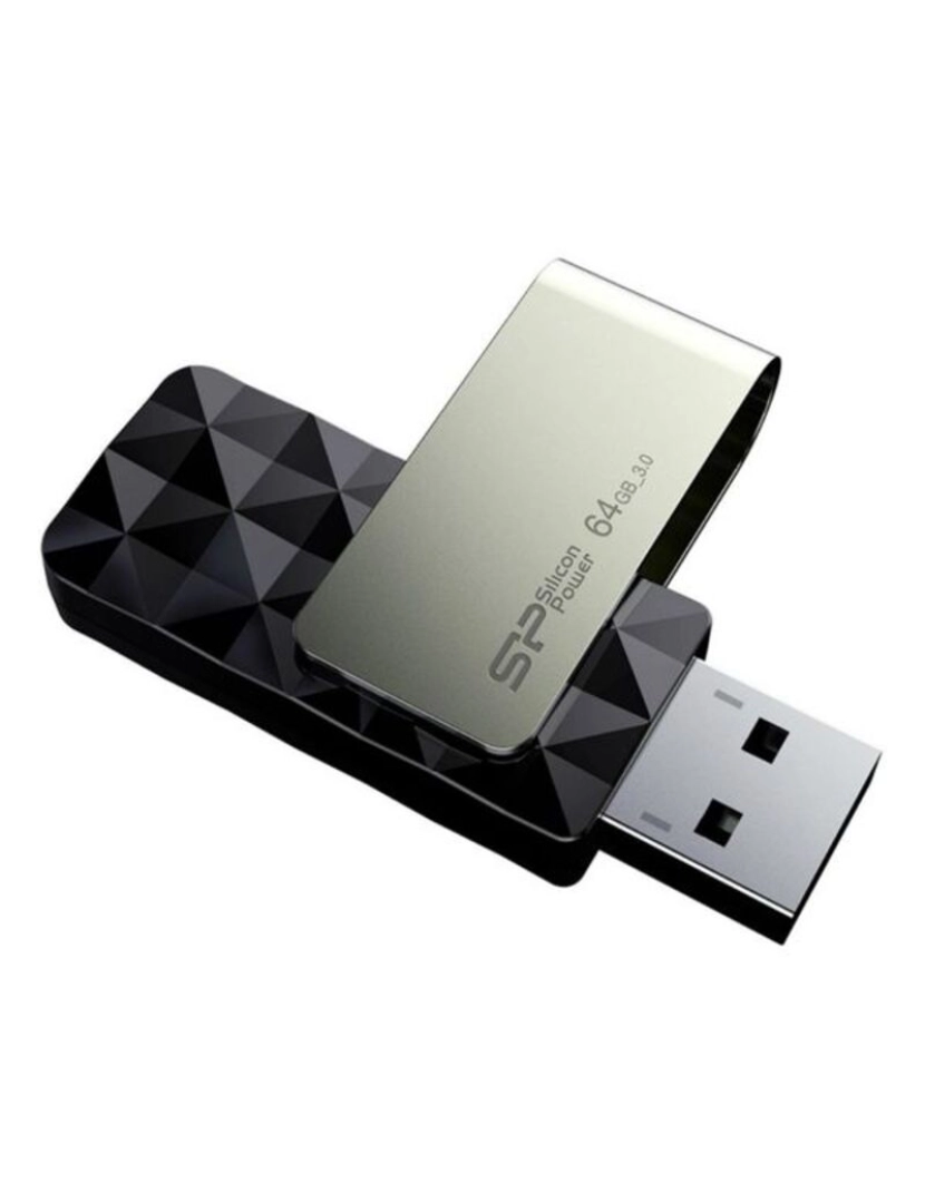 imagem de Memória USB Silicon Power Blaze B30 64 GB Preto3