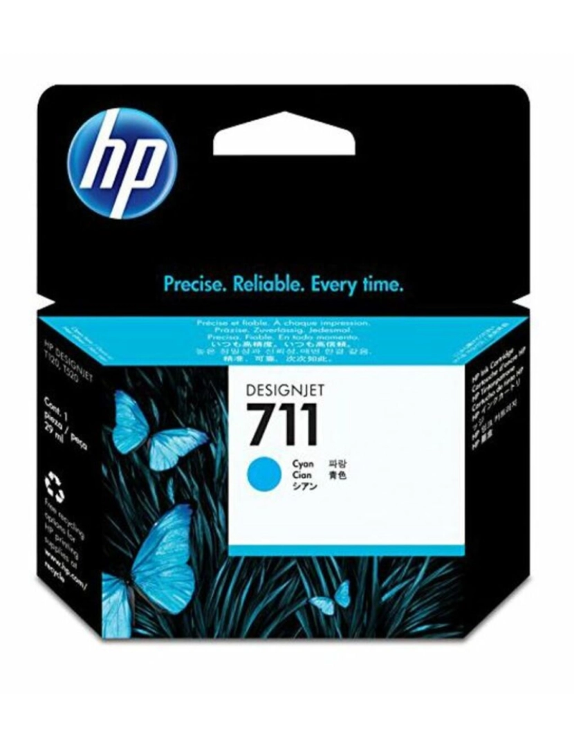 HP - Tinteiro de Tinta Original HP T711 Ciano