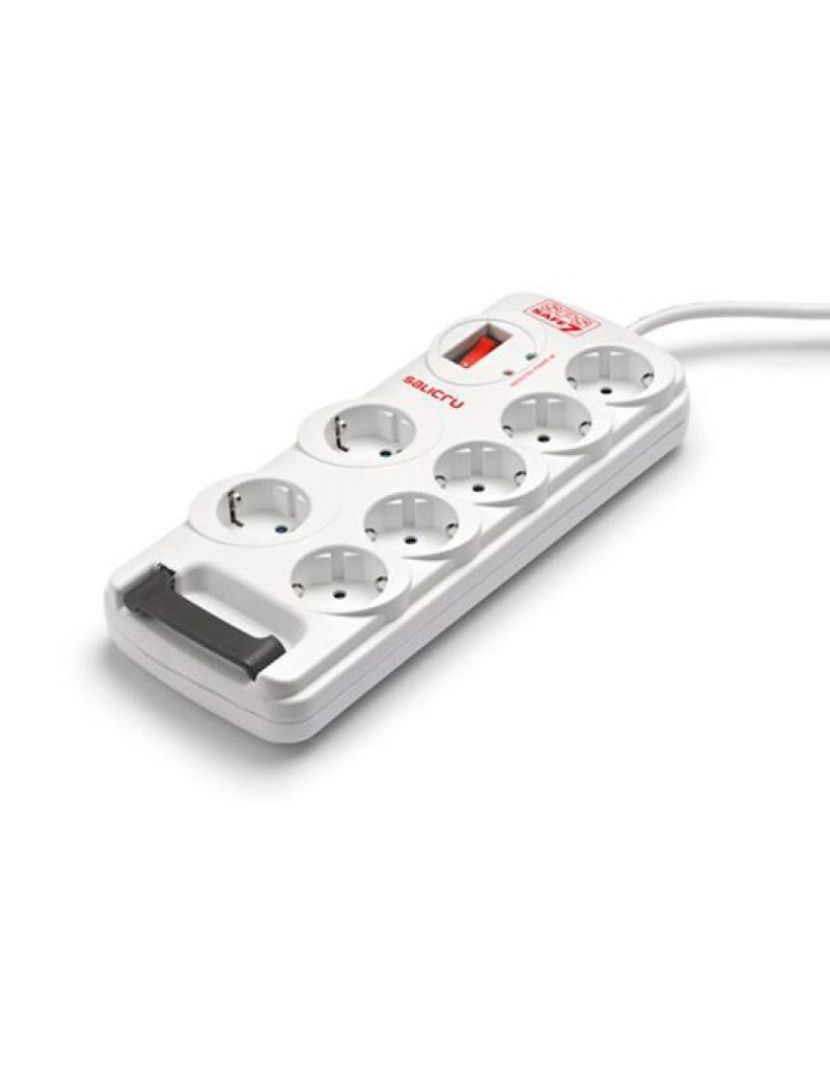 imagem de Tomada com 7 Entradas Schuko com Interruptor Salicru SPS SAFE 7 2300W1