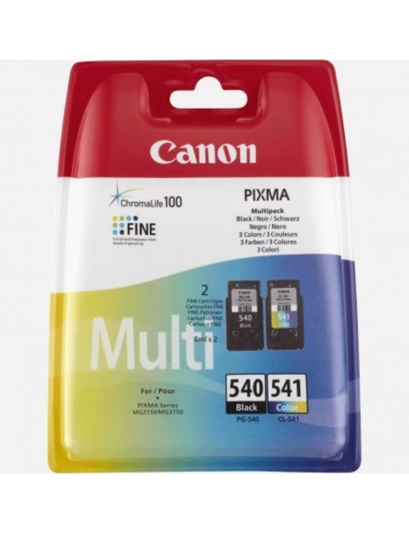 Canon - Tinteiro de Tinta Original Canon PG540 CL541 Preto