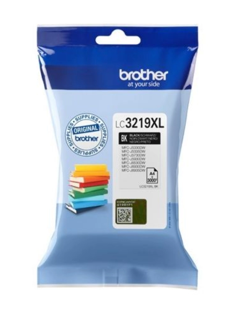 imagem de Tinteiro de Tinta Original Brother LC-3219XLBK Preto1