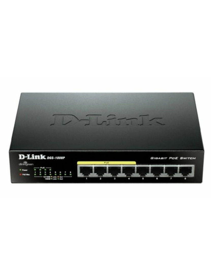 D-Link - Switch D-Link DGS-1008P/E 16 Gbps