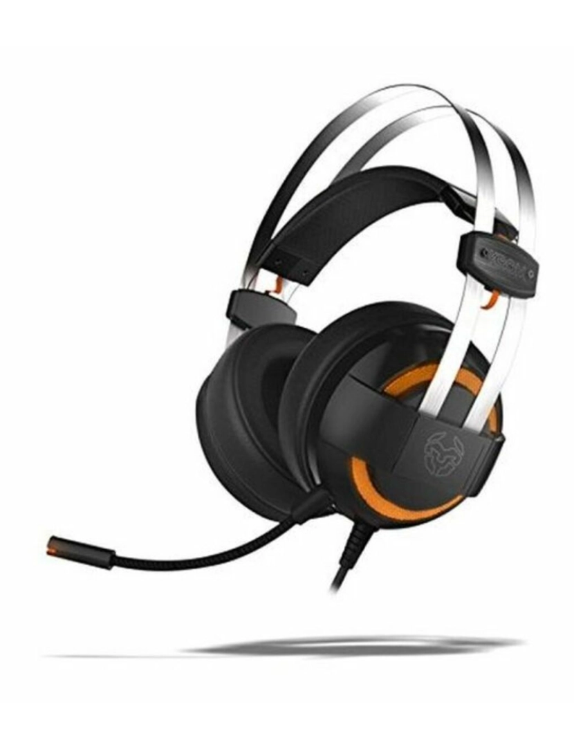 imagem de Auriculares com microfone para Vídeojogos Krom Kode Preto/Laranja Preto5