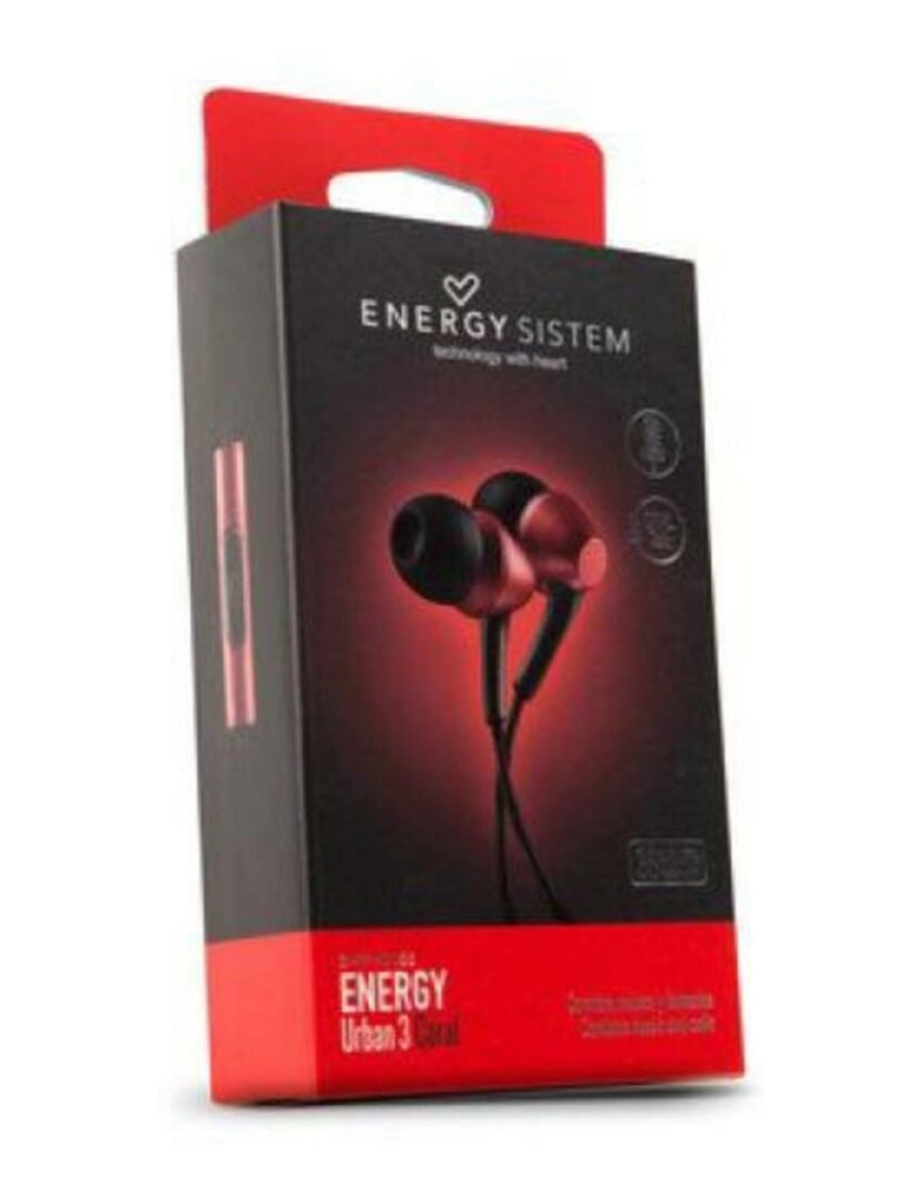 ENERGY SISTEM - Auriculares com microfone Energy Sistem Intra Urban 3 423156 Coral
