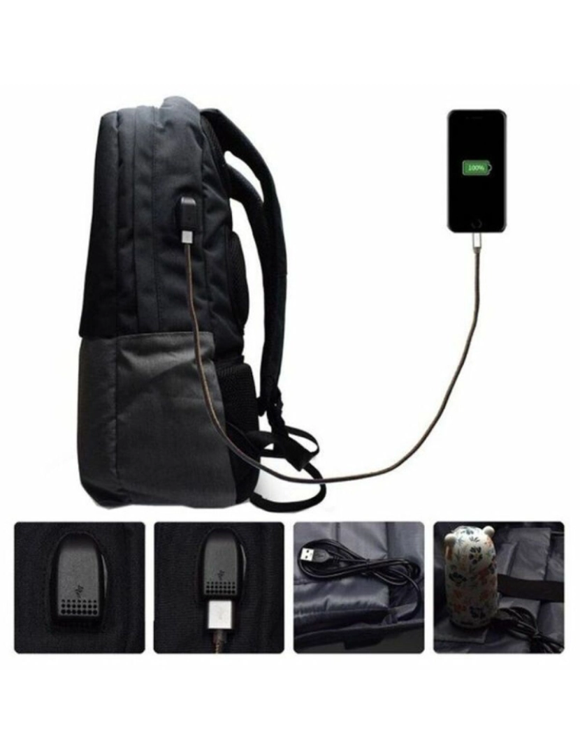 imagem de Mochila para notebook e tablet Ewent EW2529 Preto Cinzento 17"2