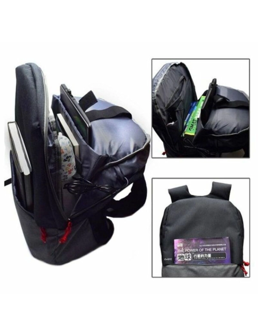 imagem de Mochila para notebook e tablet Ewent EW2529 Preto Cinzento 17"3