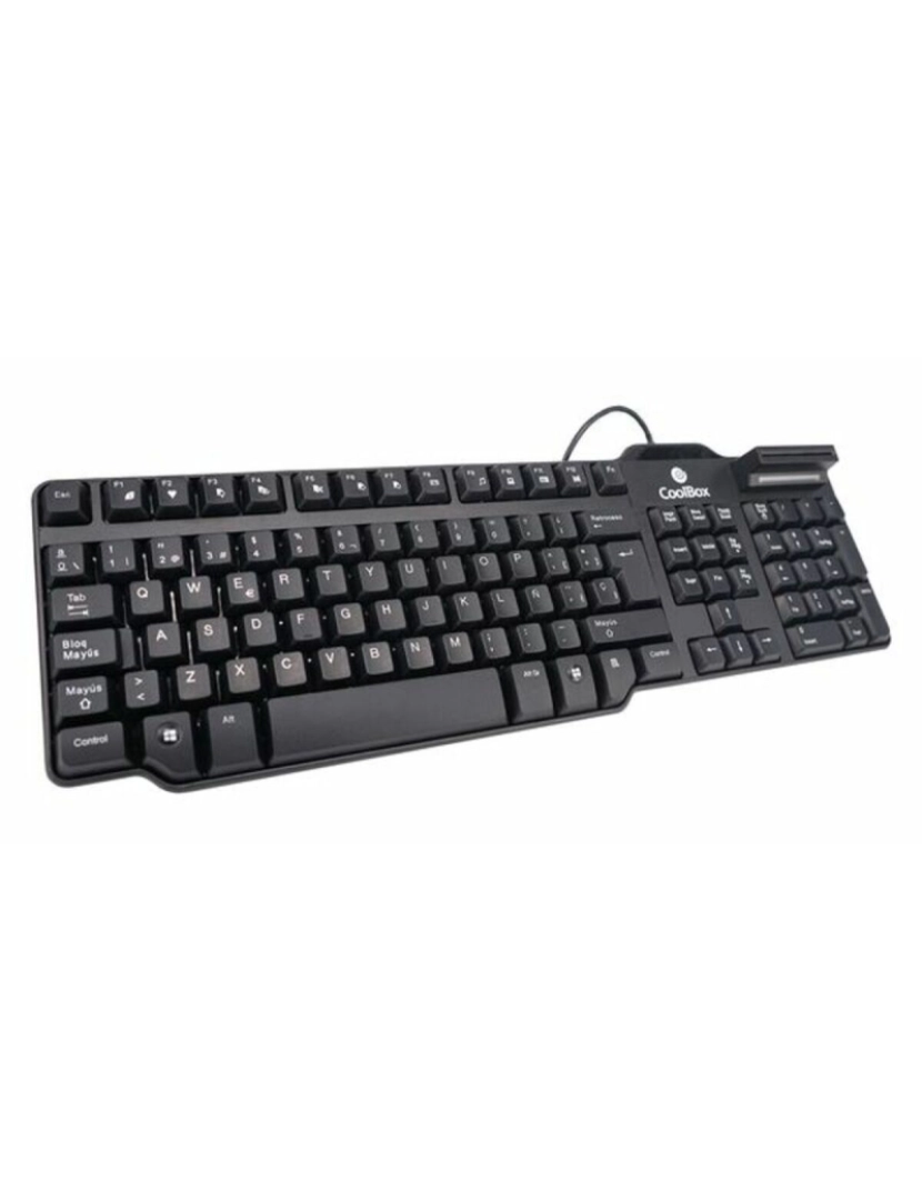 imagem de Teclado com Leitor CoolBox COO-TEC02DNI Preto1