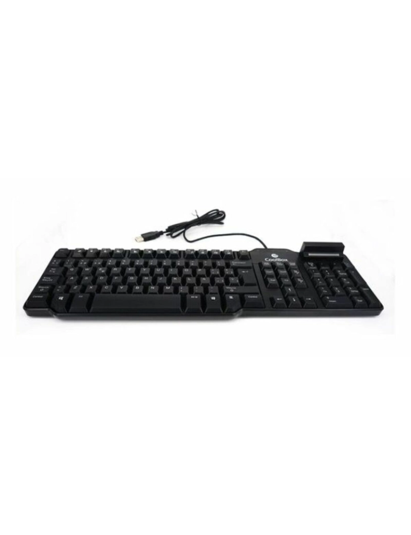 imagem de Teclado com Leitor CoolBox COO-TEC02DNI Preto2