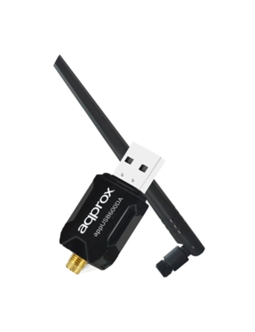 Approx! - Adaptador USB Wifi approx! APPUSB600DA Preto