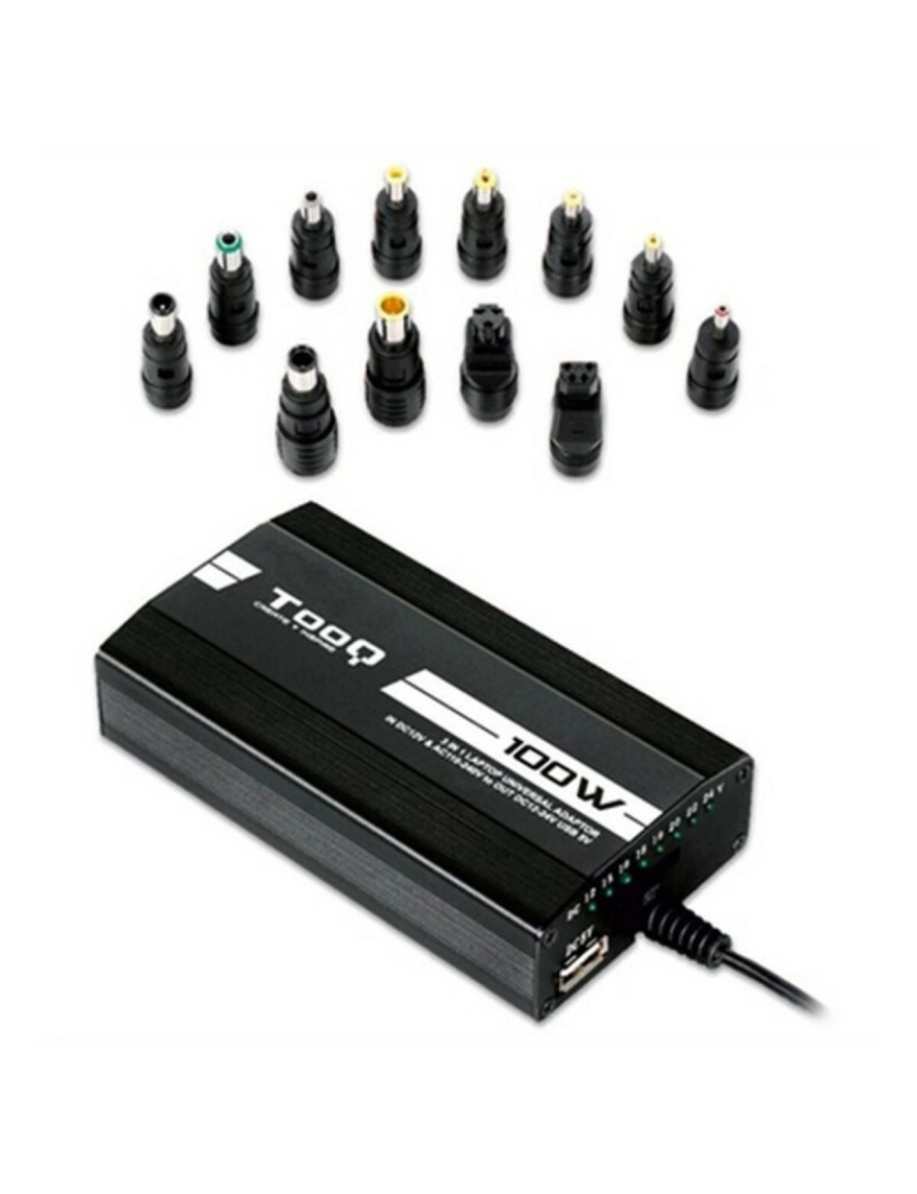 TooQ - Carregador para Portátil TooQ TQLC-100BS01M LED 100W Preto