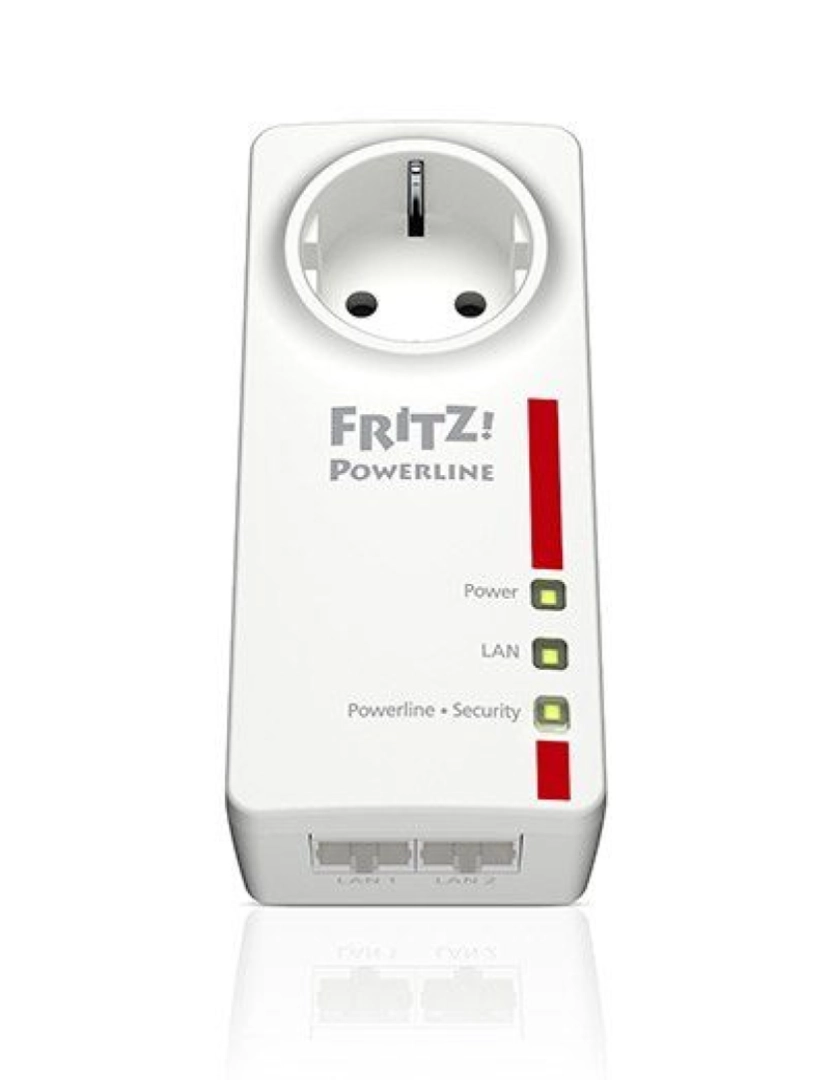 Fritz! - Adaptador PLC Fritz! 1220E LAN 1200 Mbps Branco