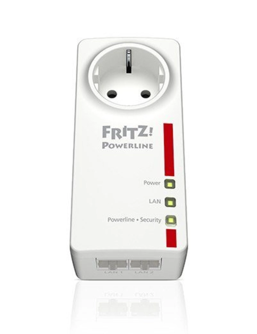 imagem de Adaptador PLC Fritz! 1220E LAN 1200 Mbps Branco1