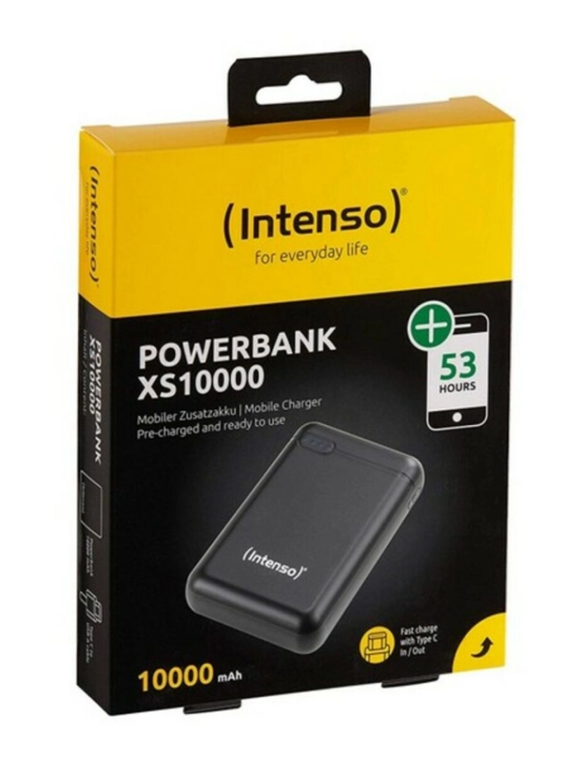 Intenso - Power Bank INTENSO 7313530 10000 mAh Preto