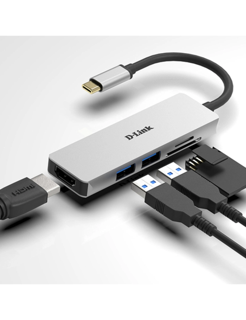 imagem de Hub USB 3 Portas D-Link DUB-M5303