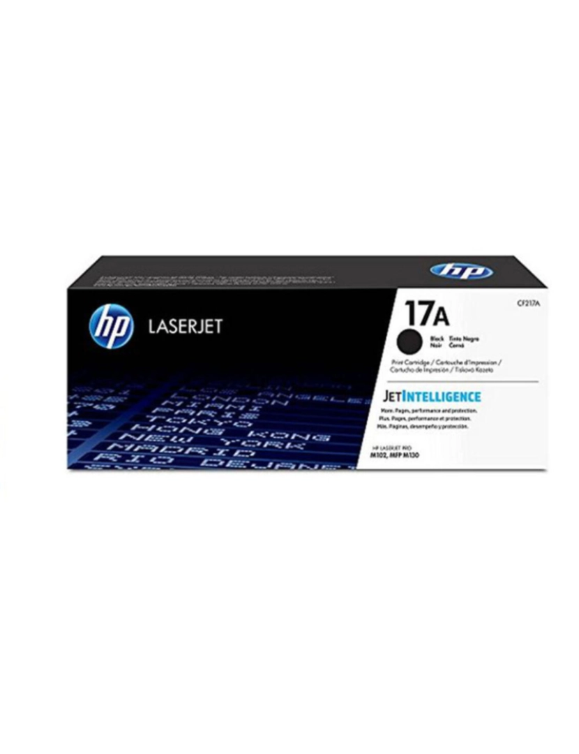 HP - Tóner Original HP 17A Preto