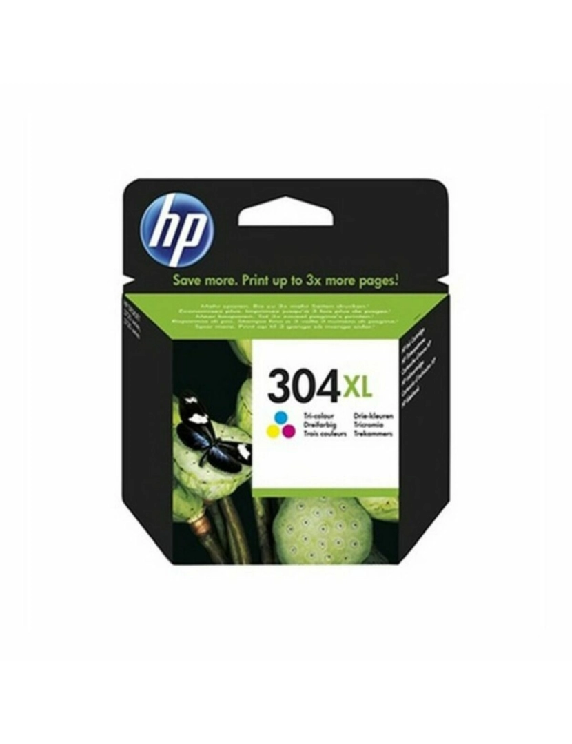 imagem de Tinteiro de Tinta Original HP 304XL Deskjet 3720 Tricolor1