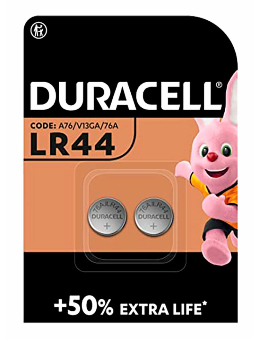 Duracell - Pilhas de Botão Alcalinas DURACELL LR44 1,5 V (2 Unidades)