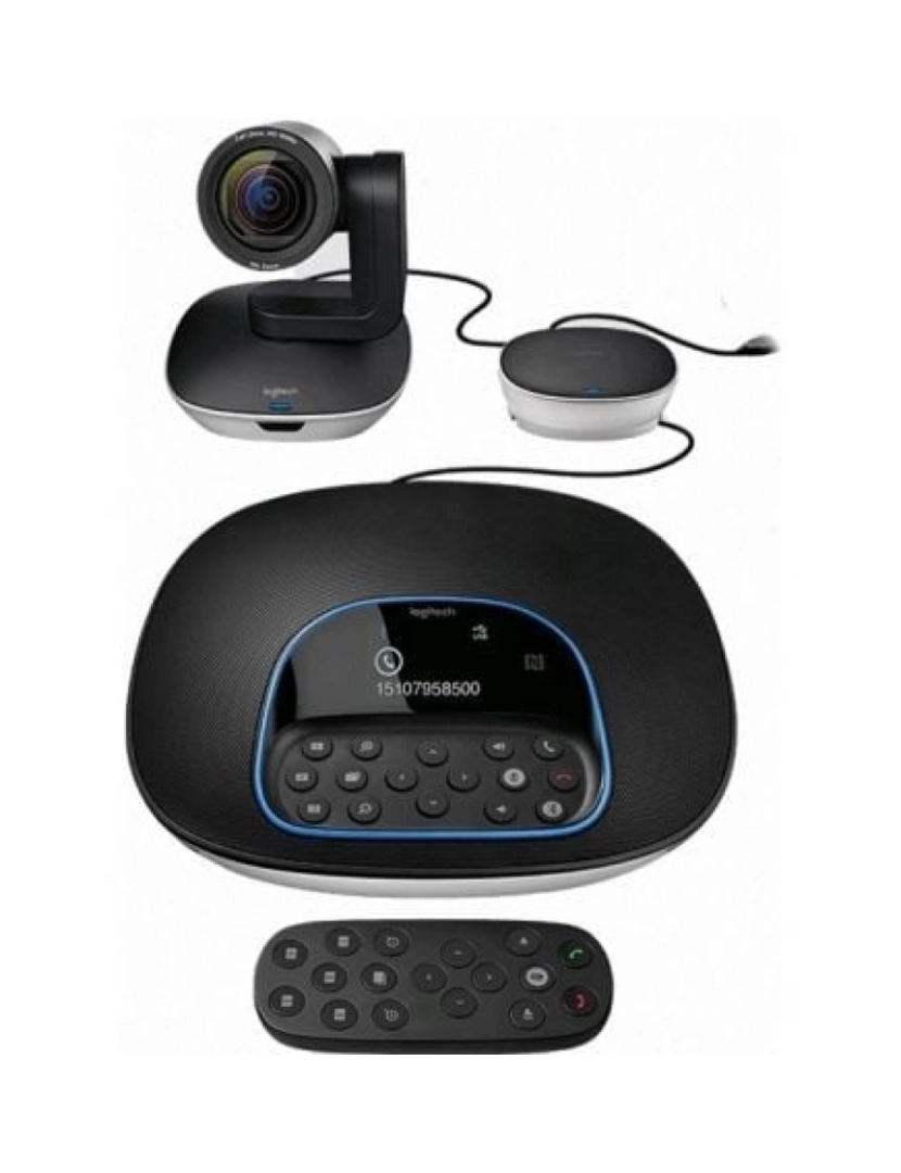 Logitech - Sistema de Videoconferência Logitech GROUP Full HD