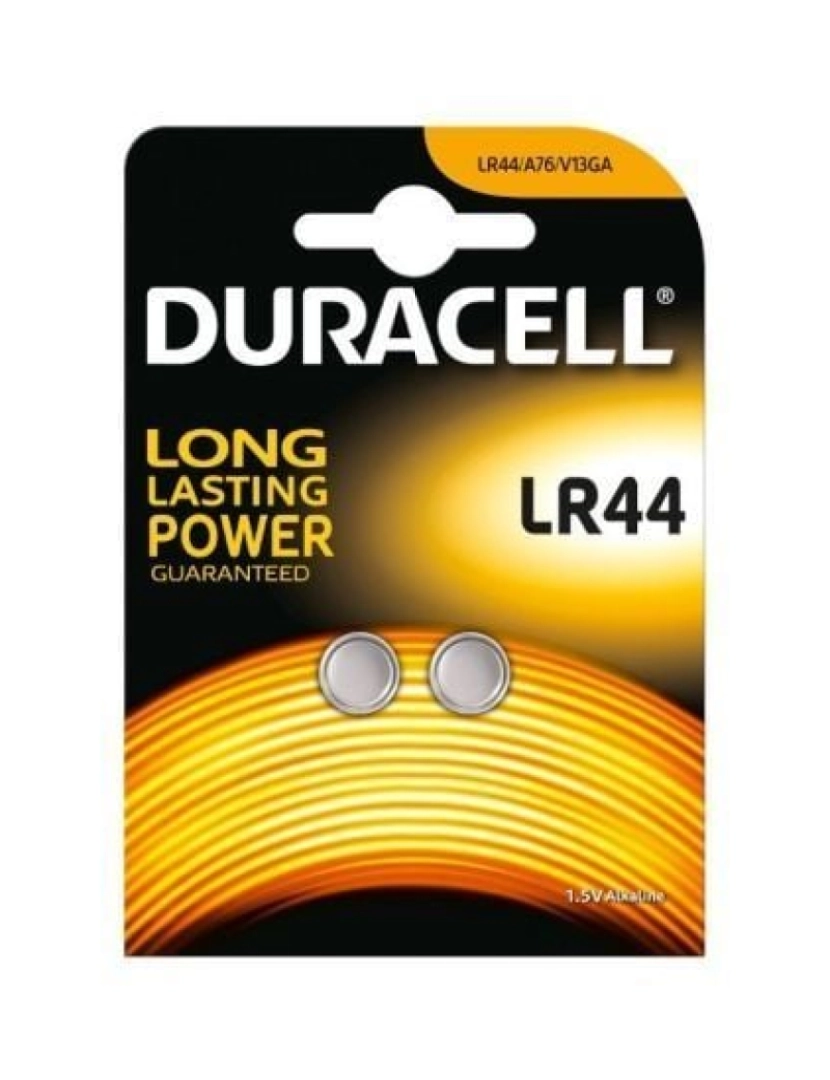 imagem de Pilhas de Botão Alcalinas DURACELL LR44 LR44 1.5V (2 pcs)1