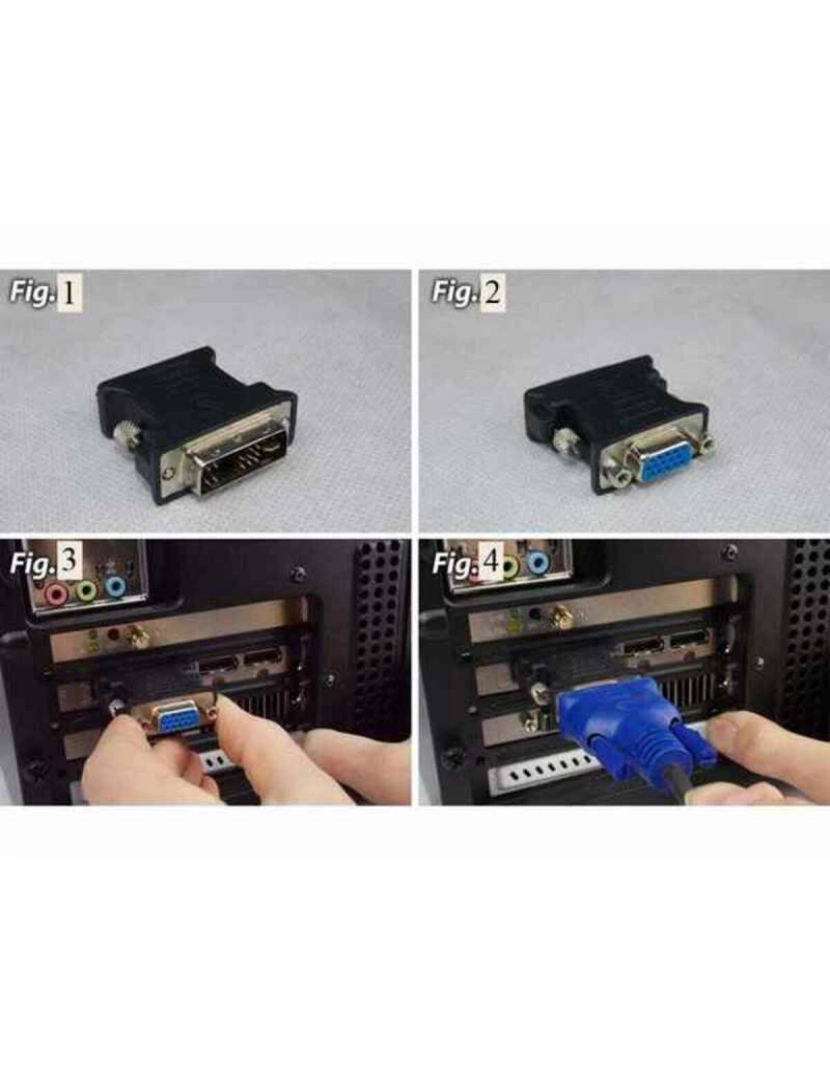 imagem de Adaptador DVI para VGA Ewent EC12502