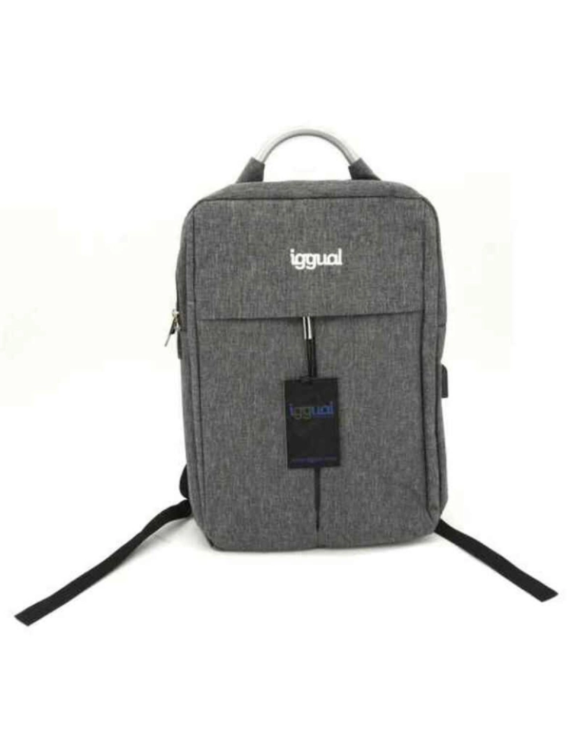 imagem de Mochila para notebook iggual IGG317044 Impermeável Cinzento4