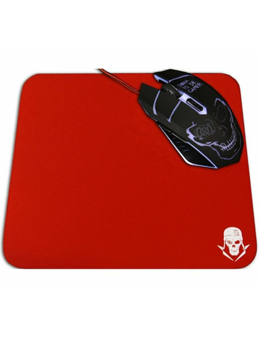 imagem de Tapete de Rato Gaming Skullkiller GMPR1 Antideslizante Vermelho2