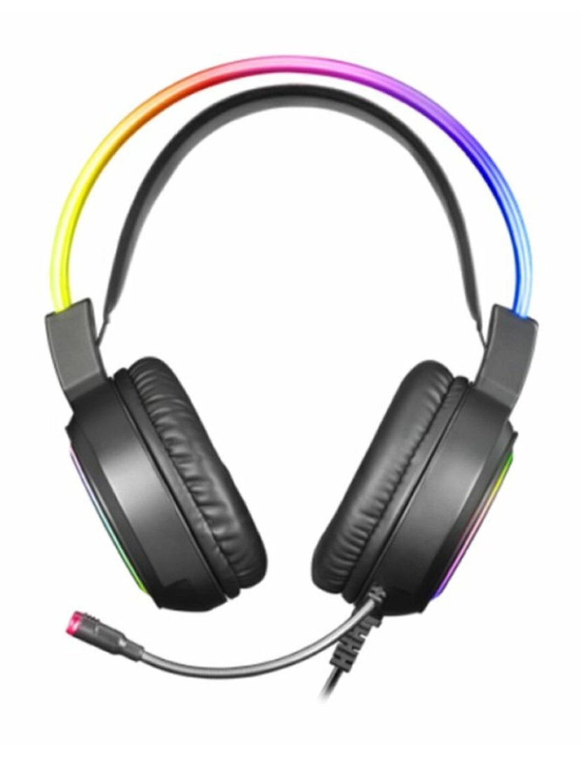 imagem de Auriculares com microfone Mars Gaming MHRGB Preto3