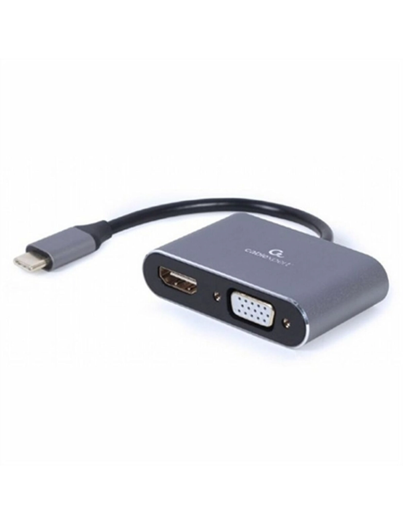 imagem de Adaptador USB para VGA/HDMI GEMBIRD A-USB3C-HDMIVGA-011