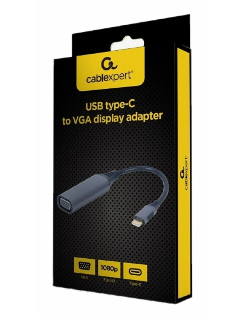 imagem de Adaptador USB C para VGA GEMBIRD A-USB3C-VGA-011