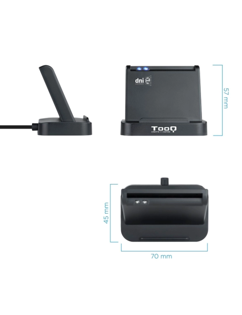 imagem de Leitor de Cartões NANOCABLE TQR-220B2