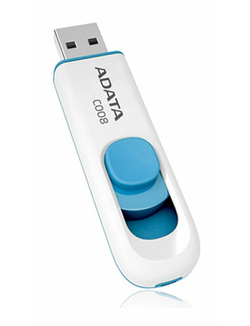 imagem de Memória USB Adata AC008-64G-RWE 64 GB Branco Azul/Branco 64 GB3