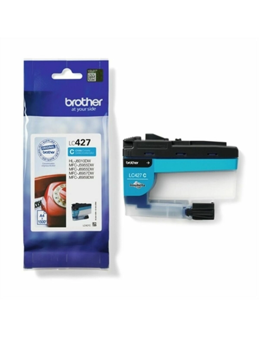 Brother - Tinteiro de Tinta Original Brother LC-427C Ciano