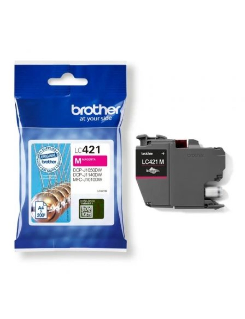 Brother - Tinteiro de Tinta Original Brother LC-421M Magenta