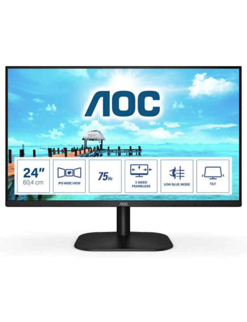 Aoc - Monitor AOC 24B2XH/EU 23,8" FHD WLED IPS 75 Hz