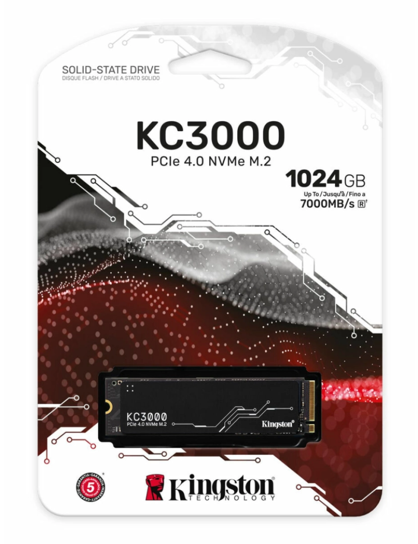 imagem de Disco Duro Kingston SKC3000S1024G Interno SSD 1 TB 1 TB SSD3