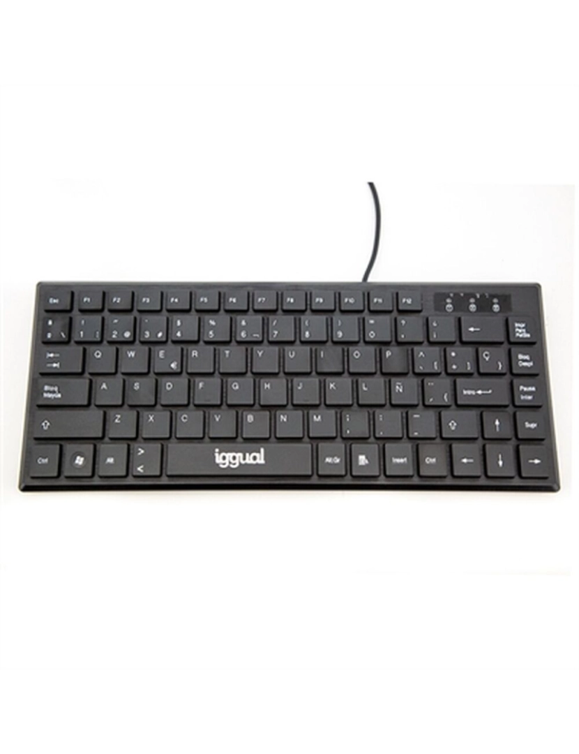 Iggual - Teclado iggual Slim TKL-USB Preto