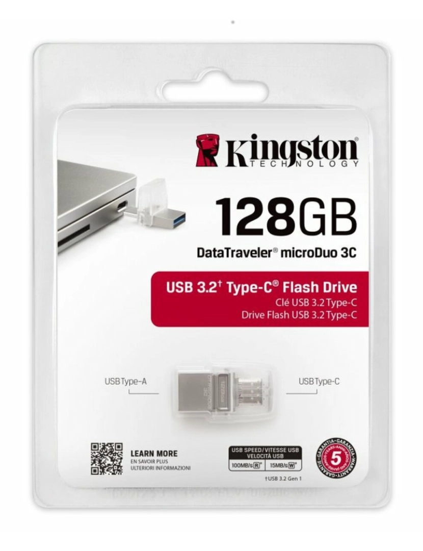 imagem de Memória USB Kingston DataTraveler MicroDuo 3C 128 GB 128 GB4