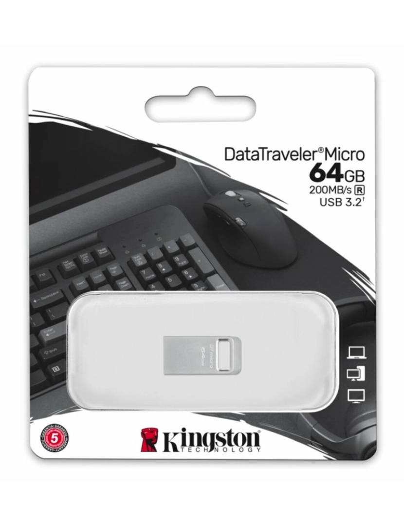 imagem de Memória USB Kingston DataTraveler DTMC3G2 64 GB 64 GB4