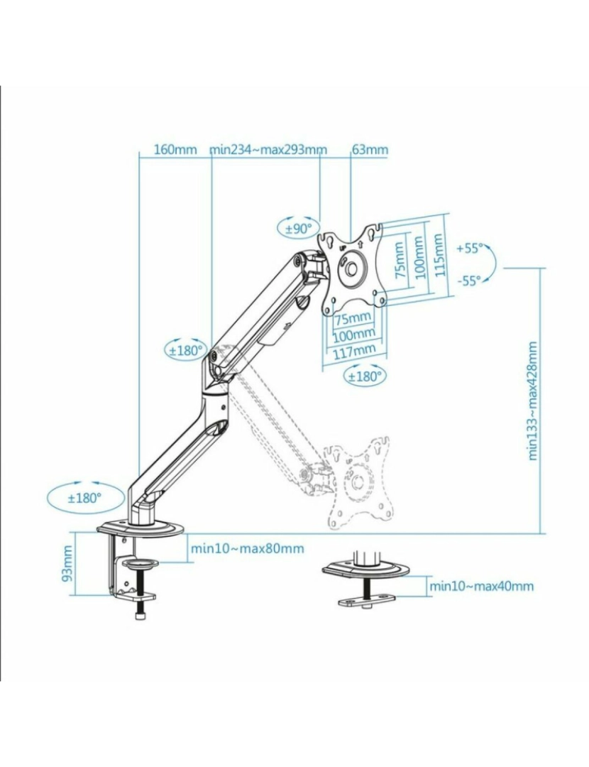 imagem de Suporte TV TooQ DB4032TNR-G 17"-32"3