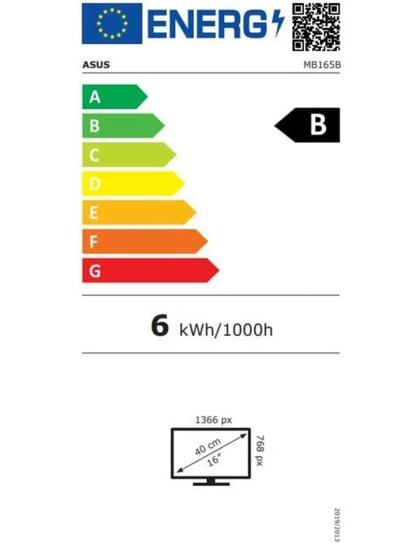 imagem de Monitor Asus MB165B 15,6" HD LED4