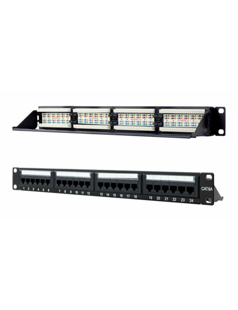 imagem de Switch de Armário NANOCABLE CAT.6A UTP 19"1U Dual4